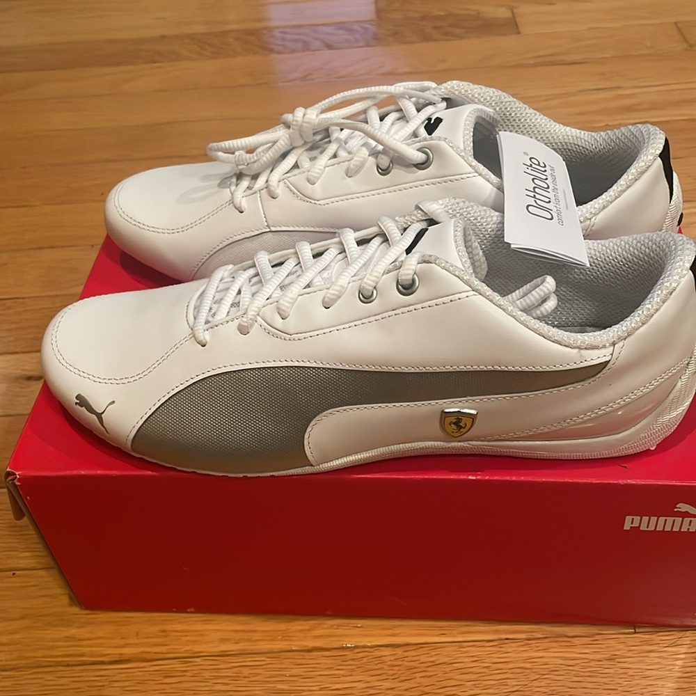 Men’s Puma White Ferrari sneakers - Picture 4 of 8
